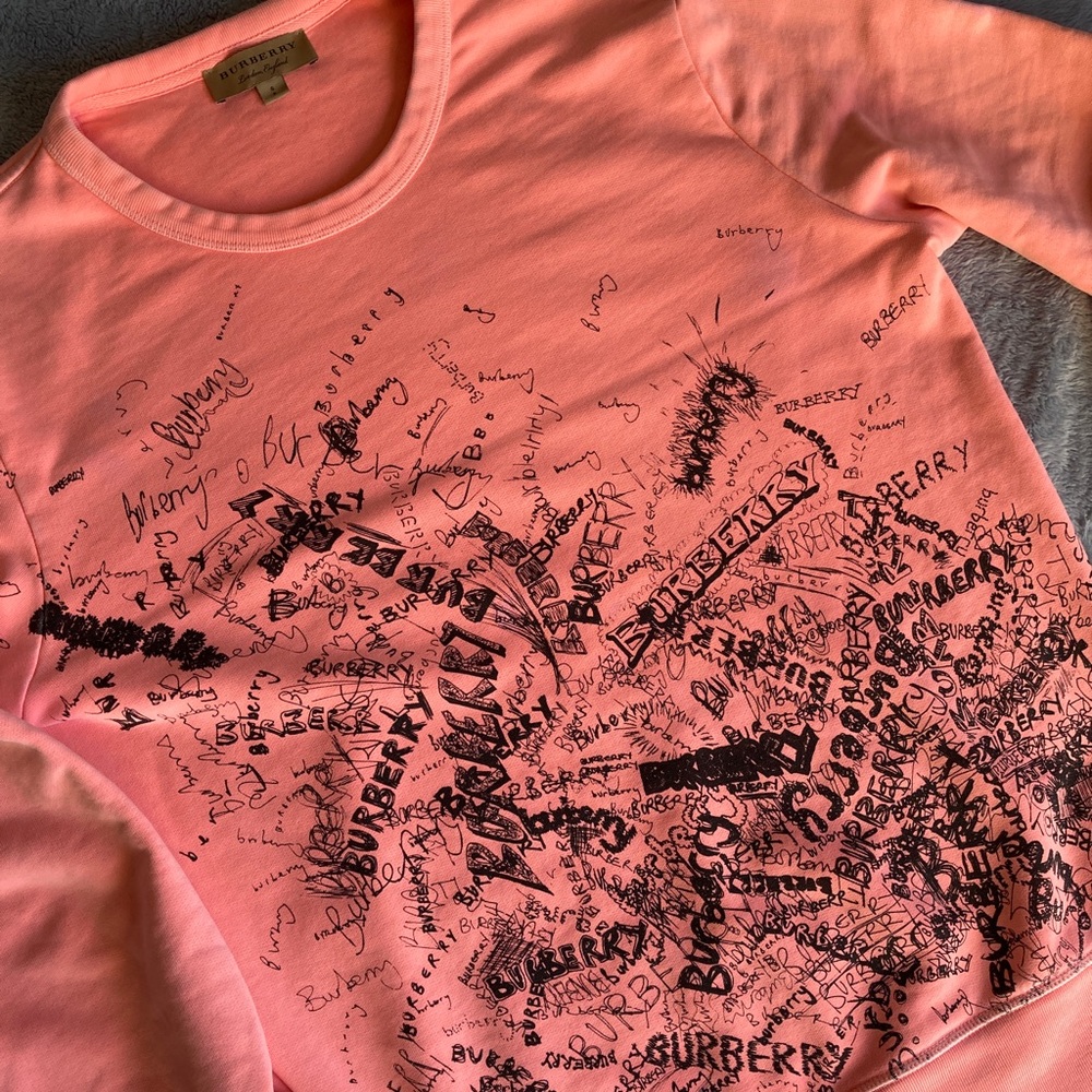 Burberry of London Pink Doodle Crew Cut
